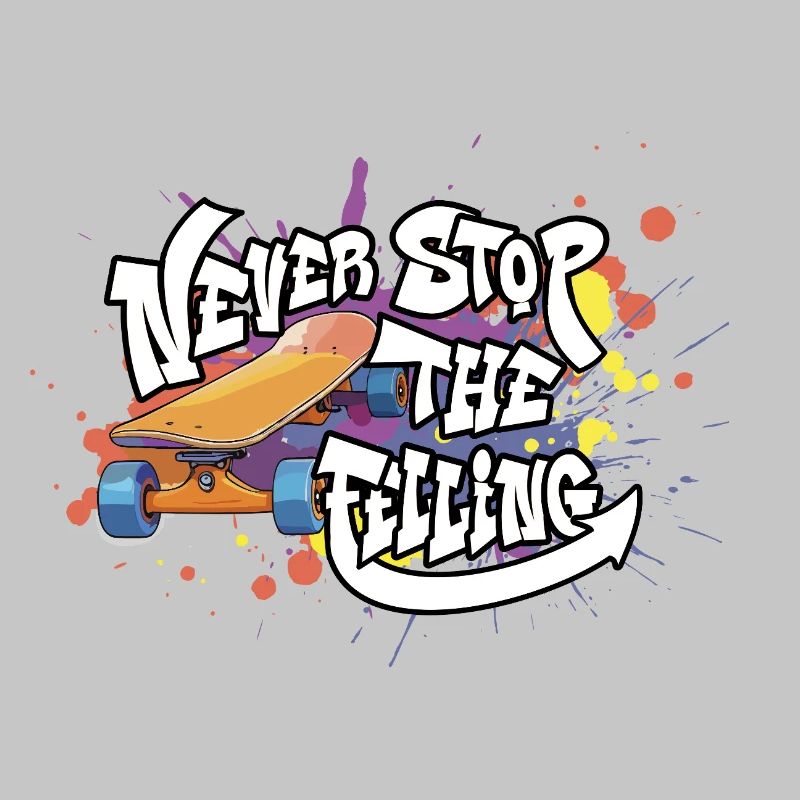 Skateboard Graffiti Motivation Design