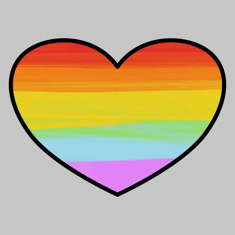Rainbow Pride Heart