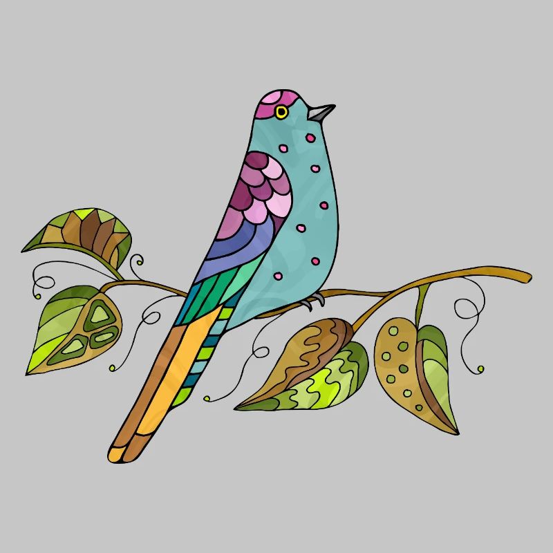 Bunter Vogel