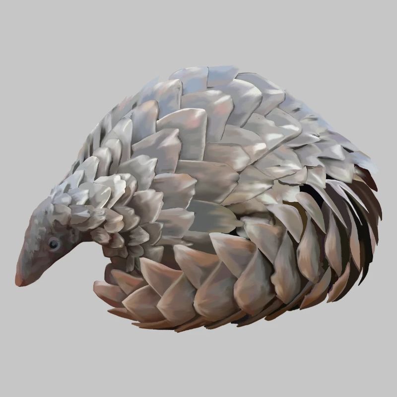 Pangolin Hand Drawn
