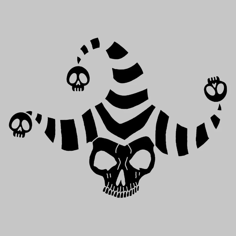 Schwarzer Goblin Schädel
