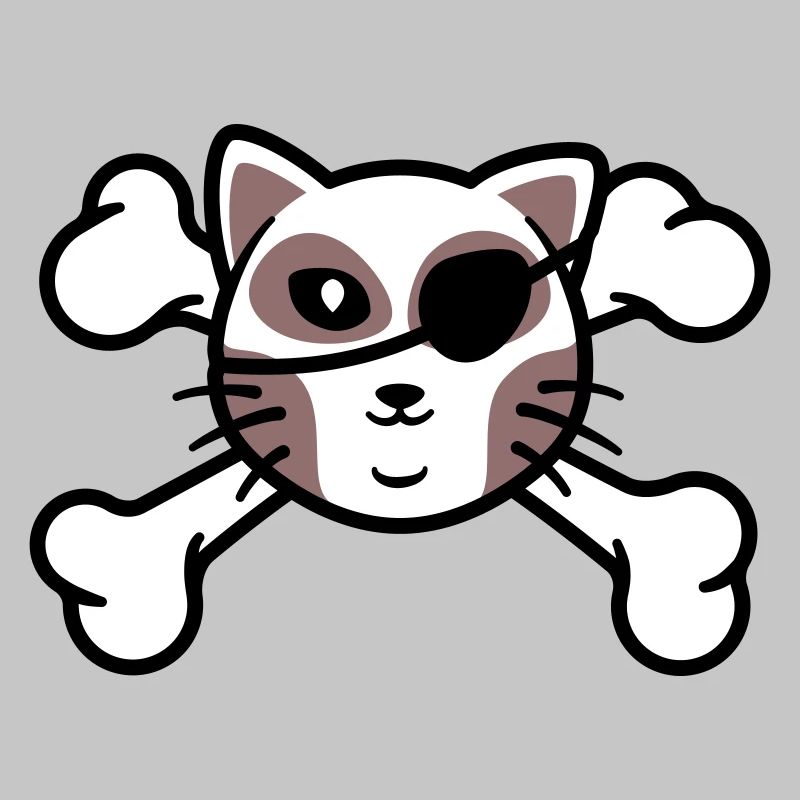 Patch de Crâne de chaton pirate