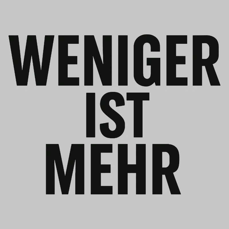 Moins c’est plus de conception typographique