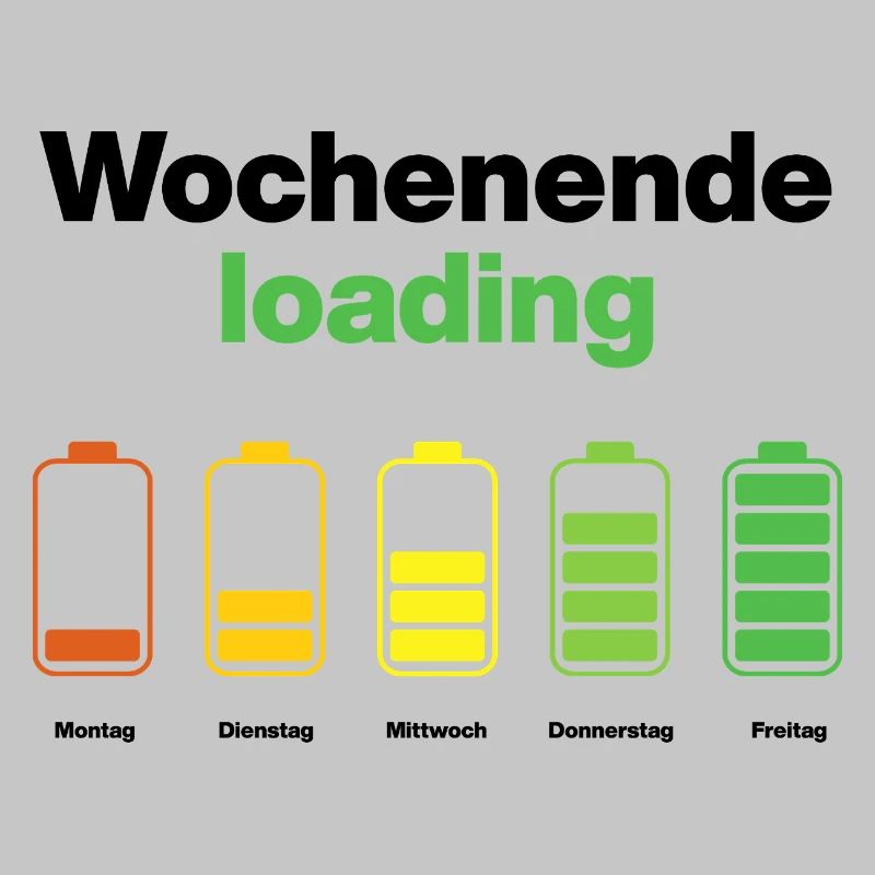 Weekend loading – battery full on Friday, work