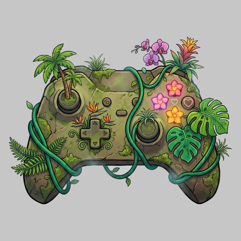 Jungle Controller – Gaming-Aufkleber