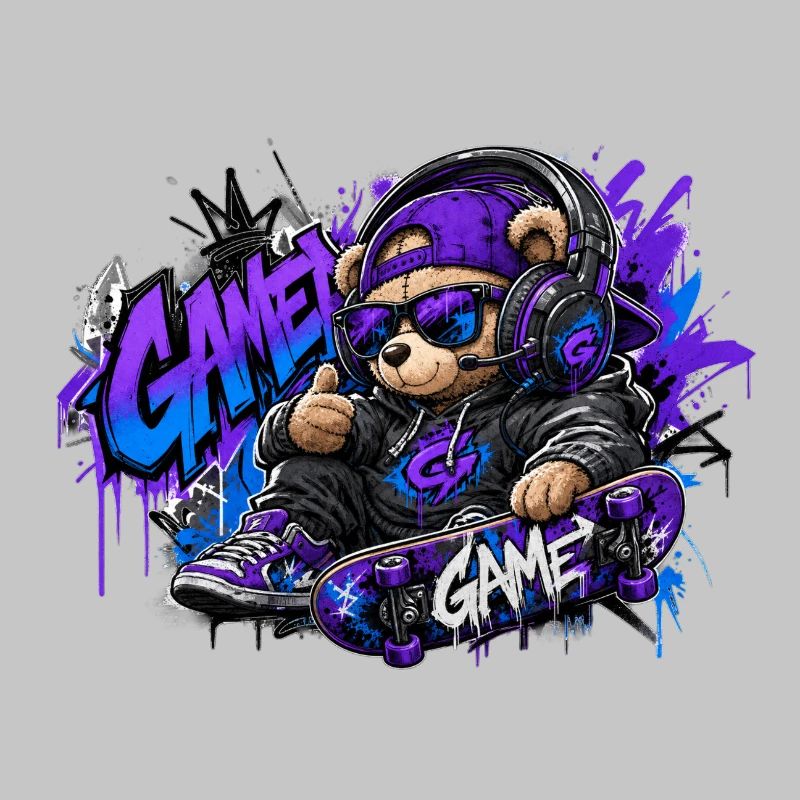 Game Bear Skate Graffiti