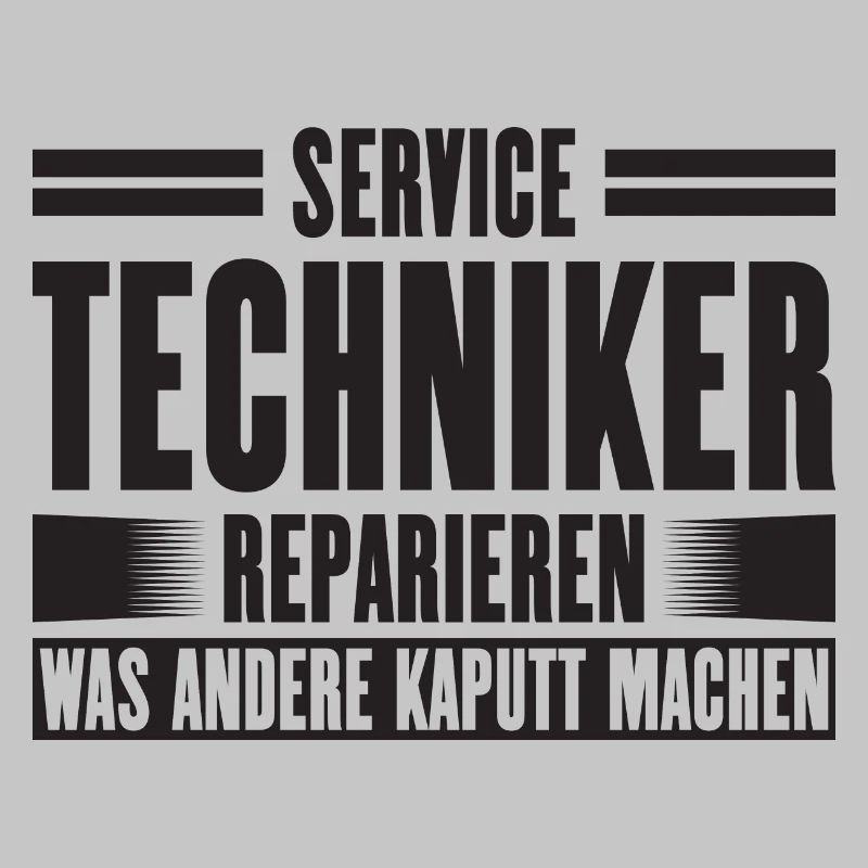 Service Technician Support Solution Slogan Service