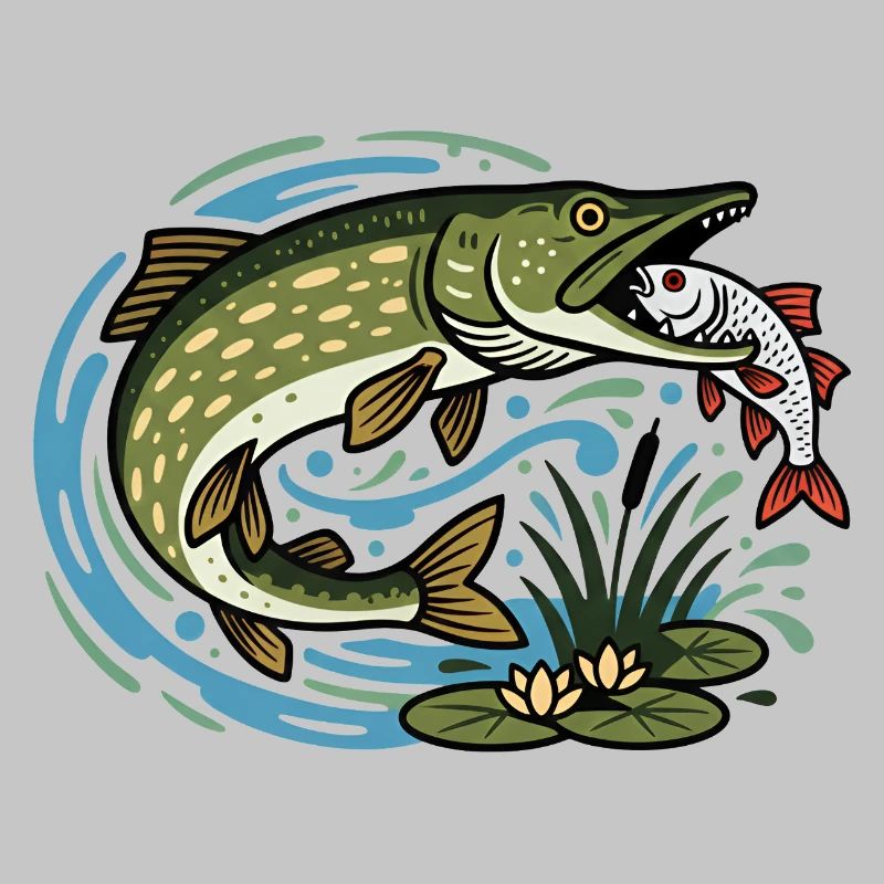 Le brochet attrape le cafard