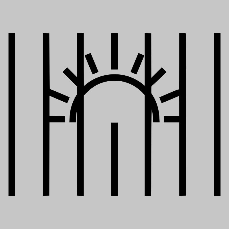 Sonne hinter Gitter Gefängnis
