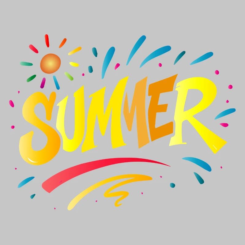 Summer Typo - Design d’été avec des éléments d’éclaboussure