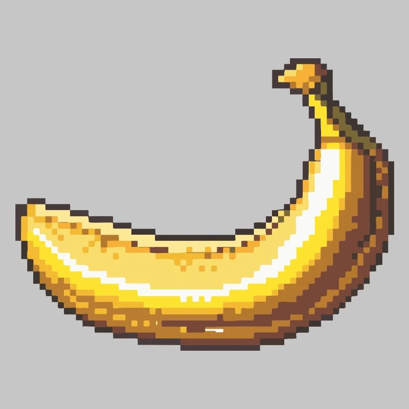 Pixelbanane Retro Pixelkunst