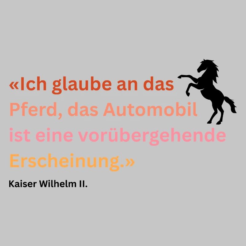 "Ich glaube an das Pferd"