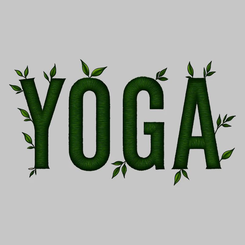 Yoga Vert Feuillage Texturé