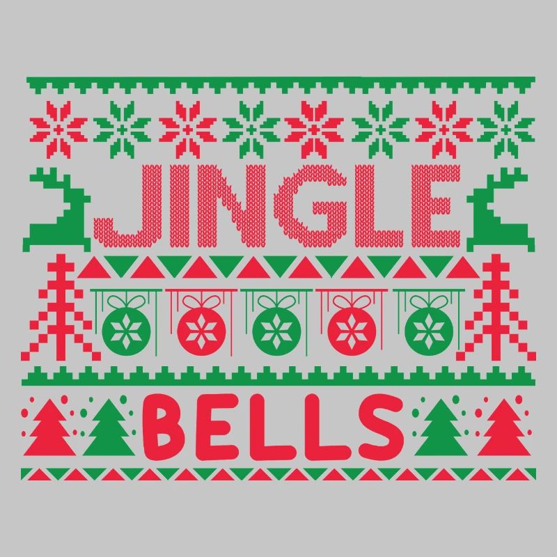 Hässlicher Pullover – Jingle Bells Strickmuster