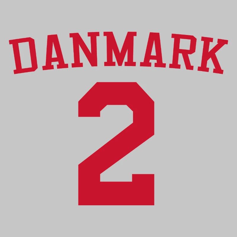 Dänemark 2 – Rotes Textdesign