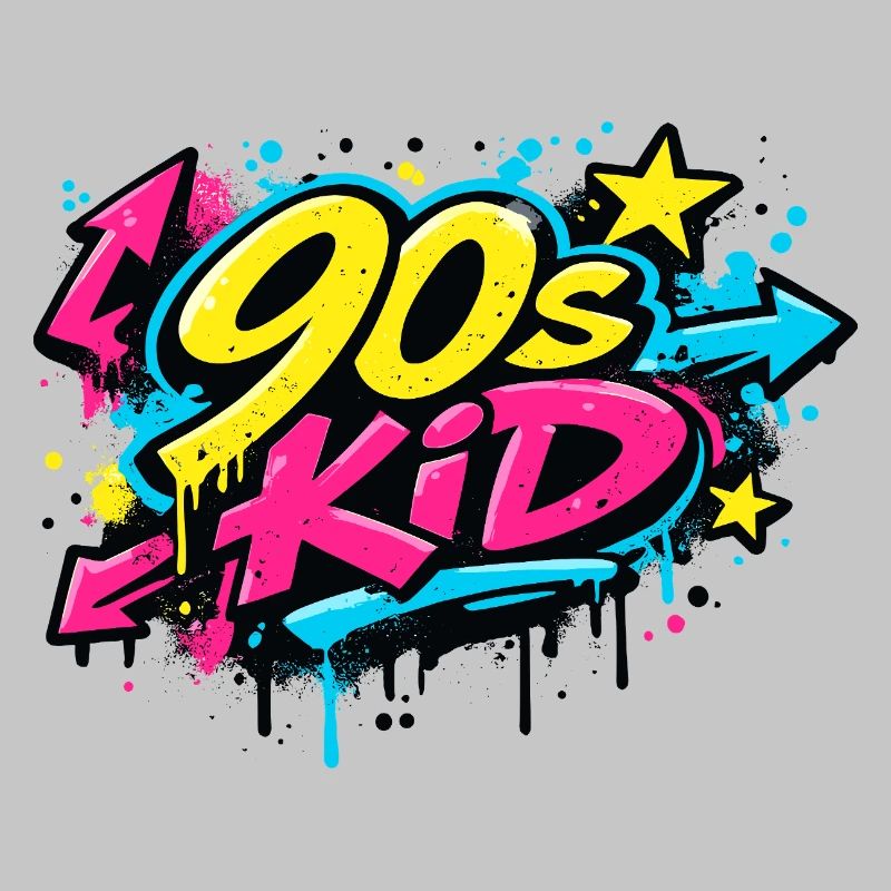 90s Kid Graffiti Burst