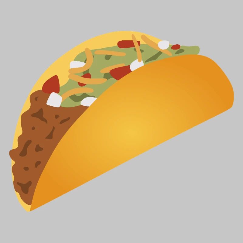 Lebendiger Taco-Musterdruck