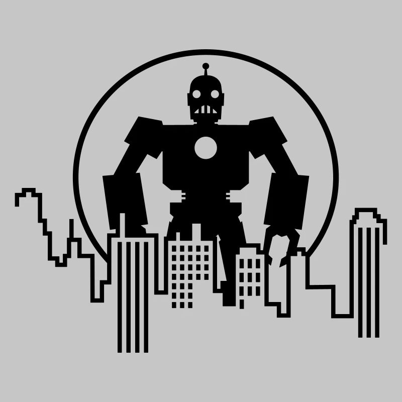 Robot Skyline – Sci-Fi Android Silhouette Shirt