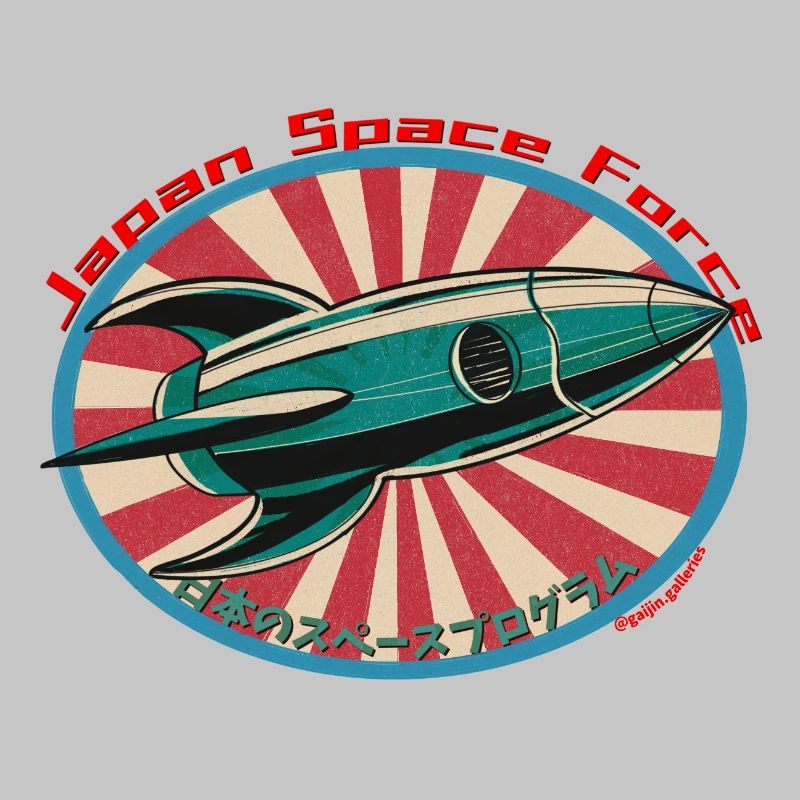 Fusée spatiale rétro - Japan Space Force