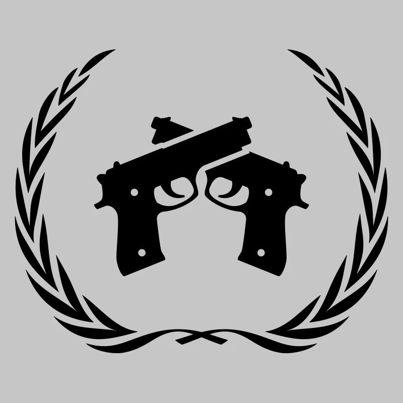 Pistole Symbol Kranz