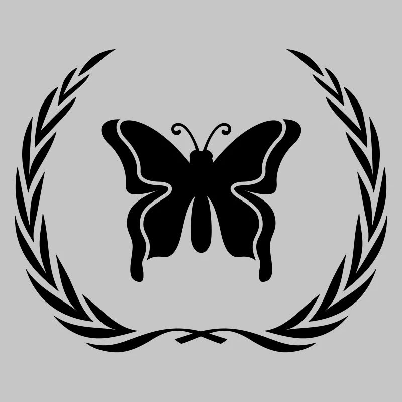 Schmetterling Symbol Kranz