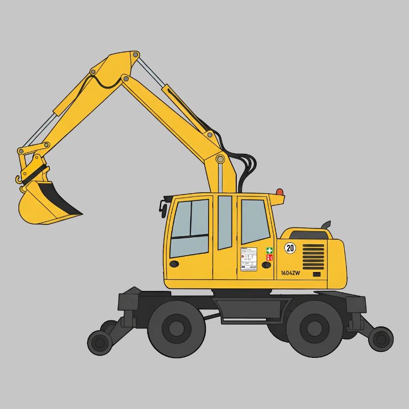 Zweiwegebagger Bagger Gleisbau