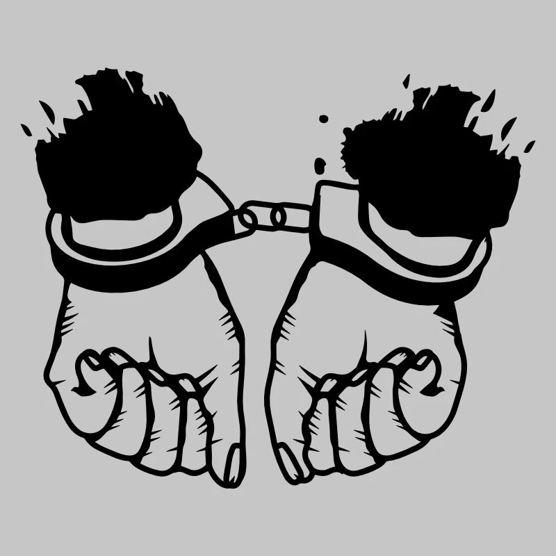 Hände und Handschellen