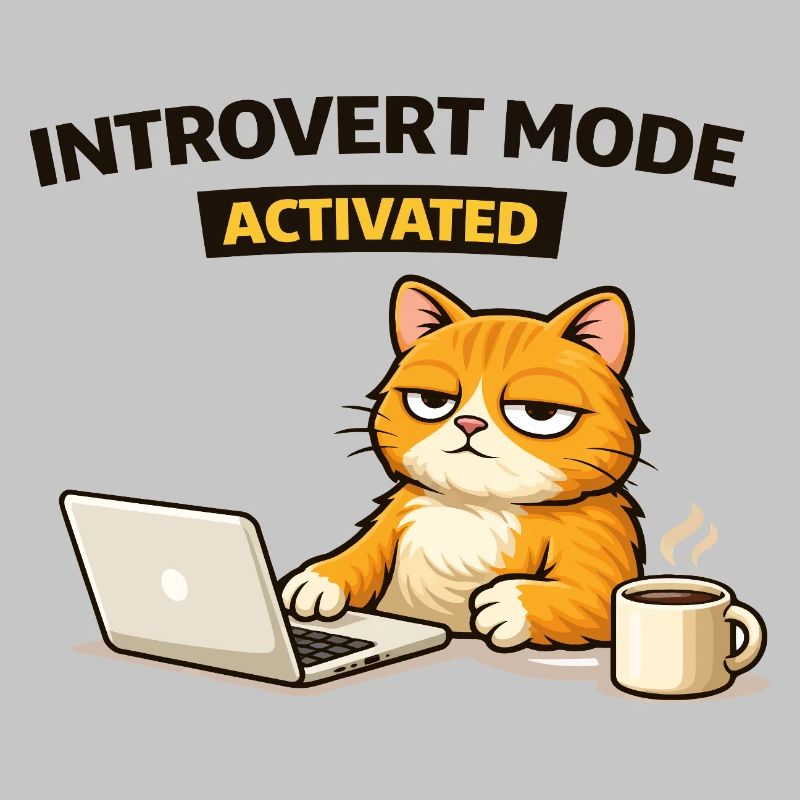 Chat activé en mode introverti