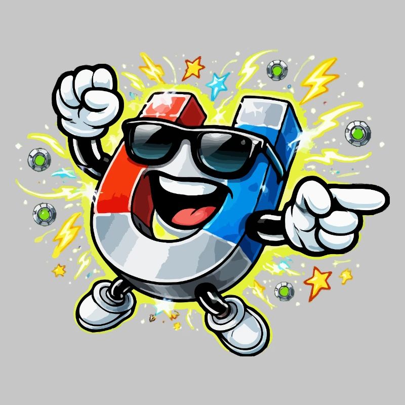 Magnetheld mit Sonnenbrille