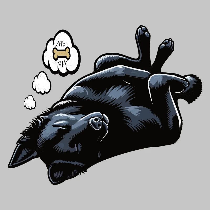 Schwarzer Schäferhund Schäferhundbesitzer 