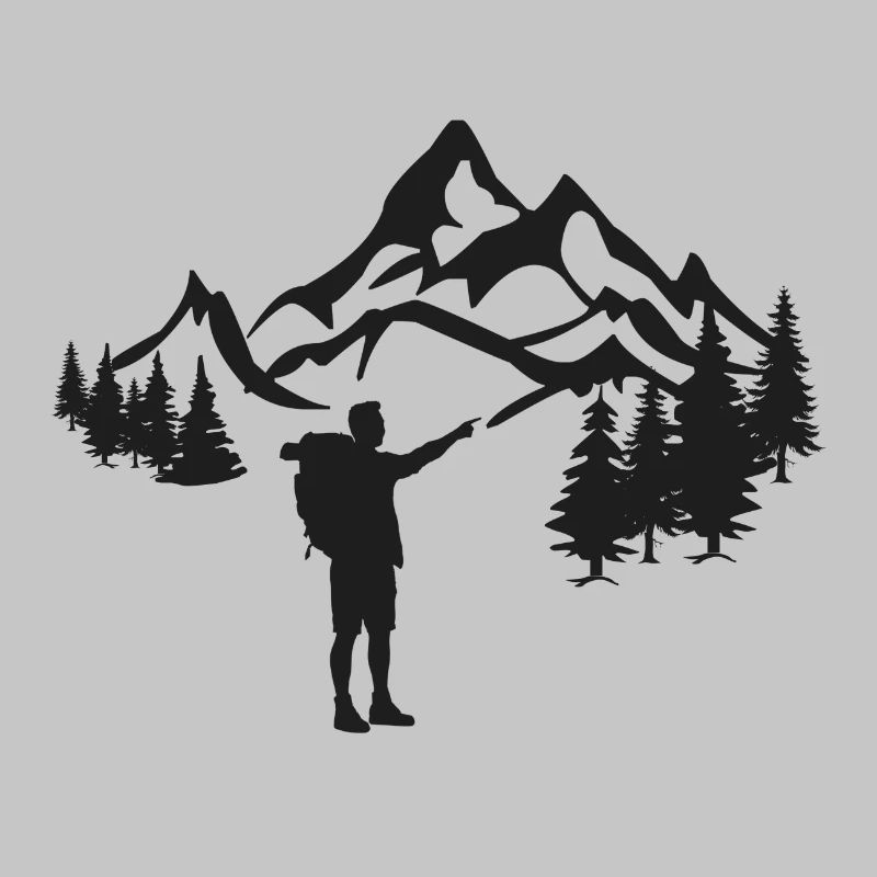 Wanderer in den Bergen