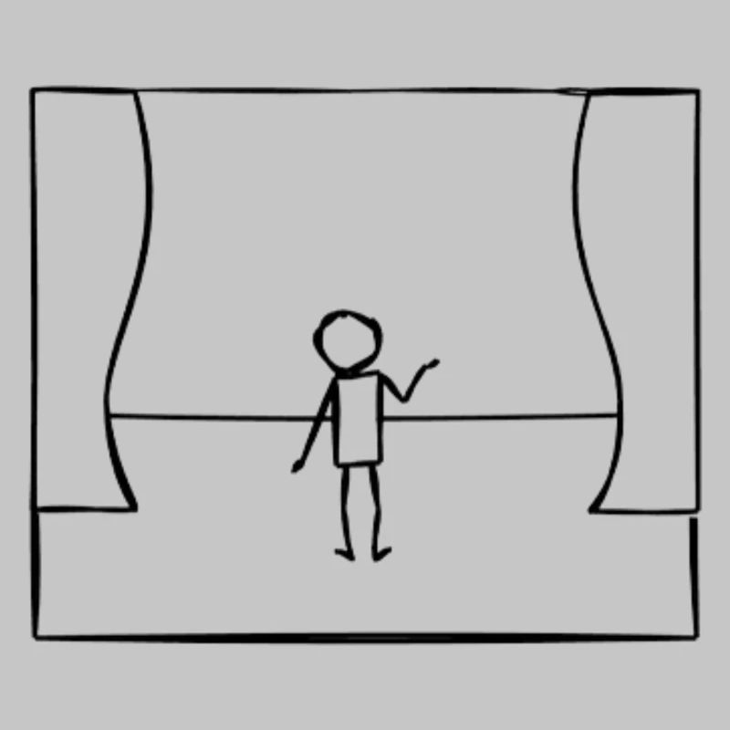Stage Performance Stick Figure