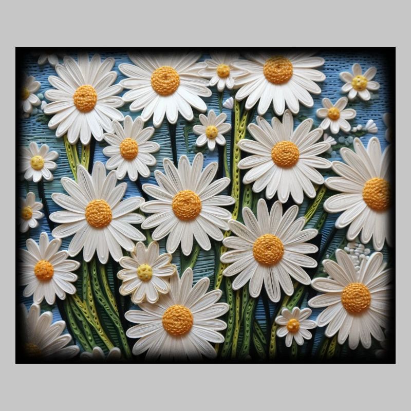 Blumenmuster Gänseblümchen Garten Hobby Design