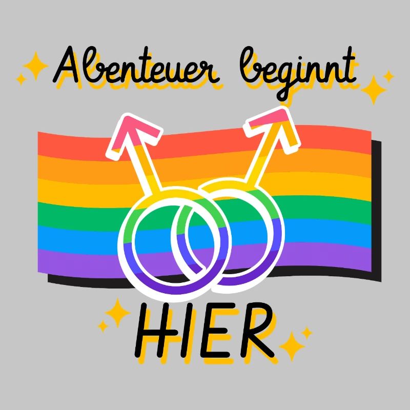 Vernetzte Pride Geschlechtsymbole