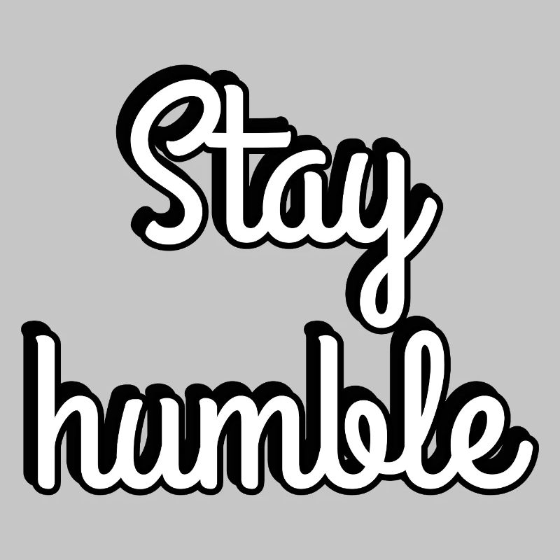 Typographie du script Stay Humble