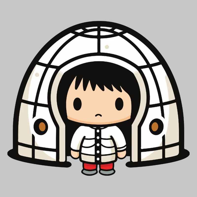Winter Eskimo Igloo Comic