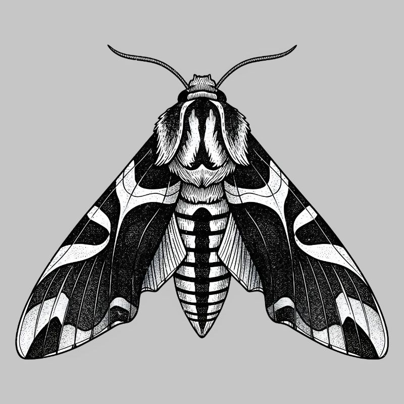 Moth Shadow Pattern Moth Black Moth