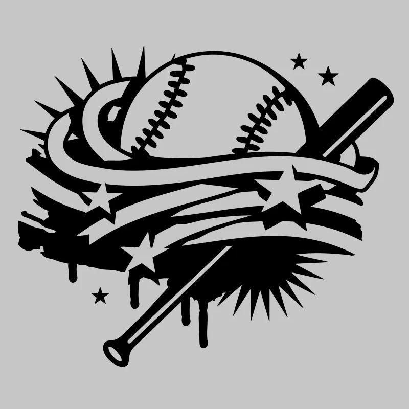 Baseball und ein Baseballschläger