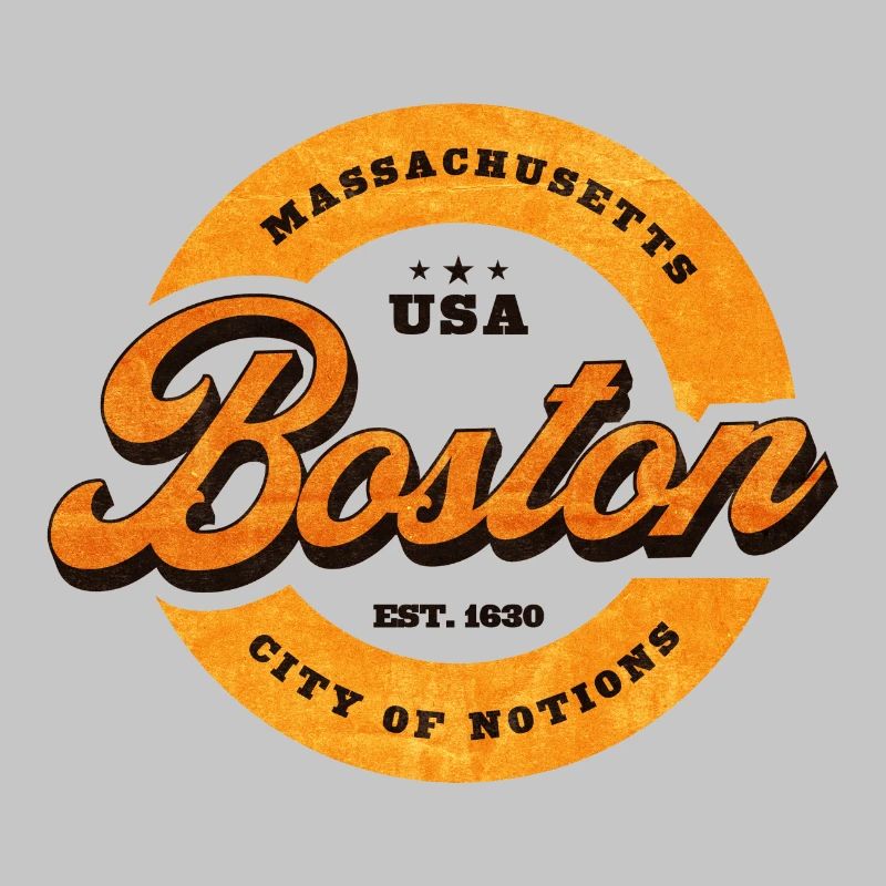 Impression du logo Boston Retro Circle