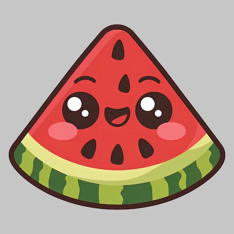 Mignonne tranche de pastèque