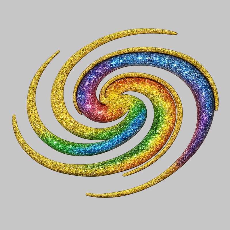 Galactic Rainbow Spiral