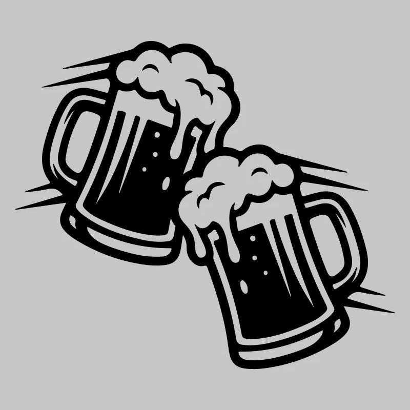 Bierkrug Comic Bier