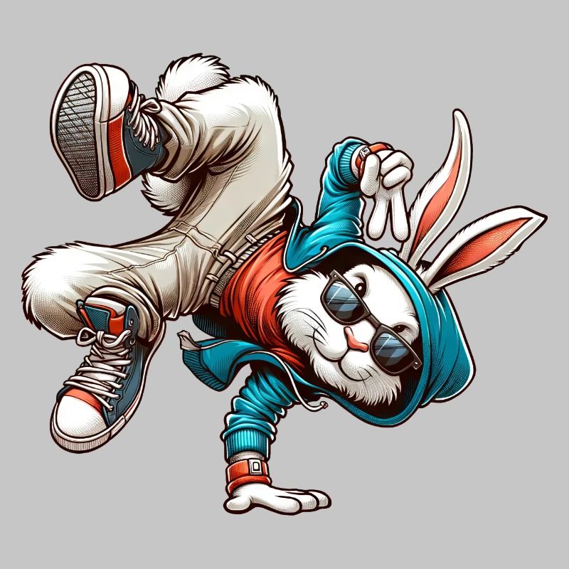 Easter Easter Bunny Dancing Breakdance