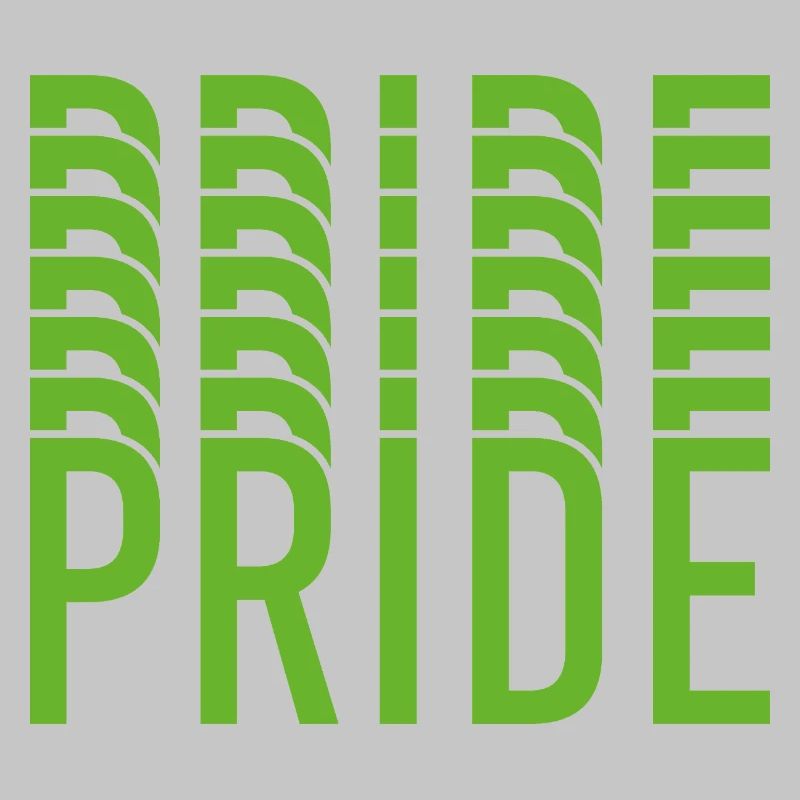 Lime Green Pride Text Design