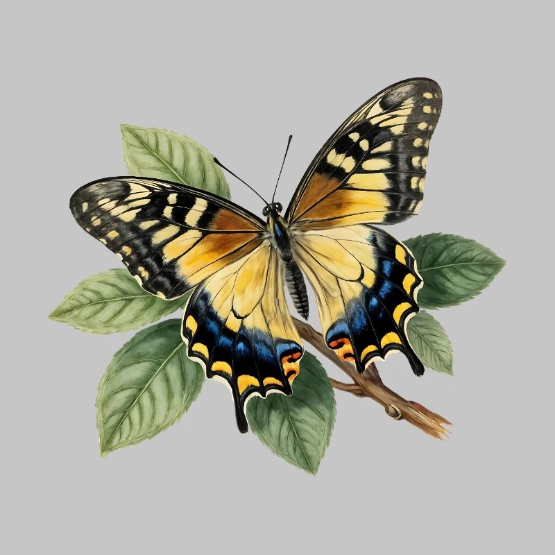 Schwalbenschwanz oder Große Haarsträhne, Papilio machaon