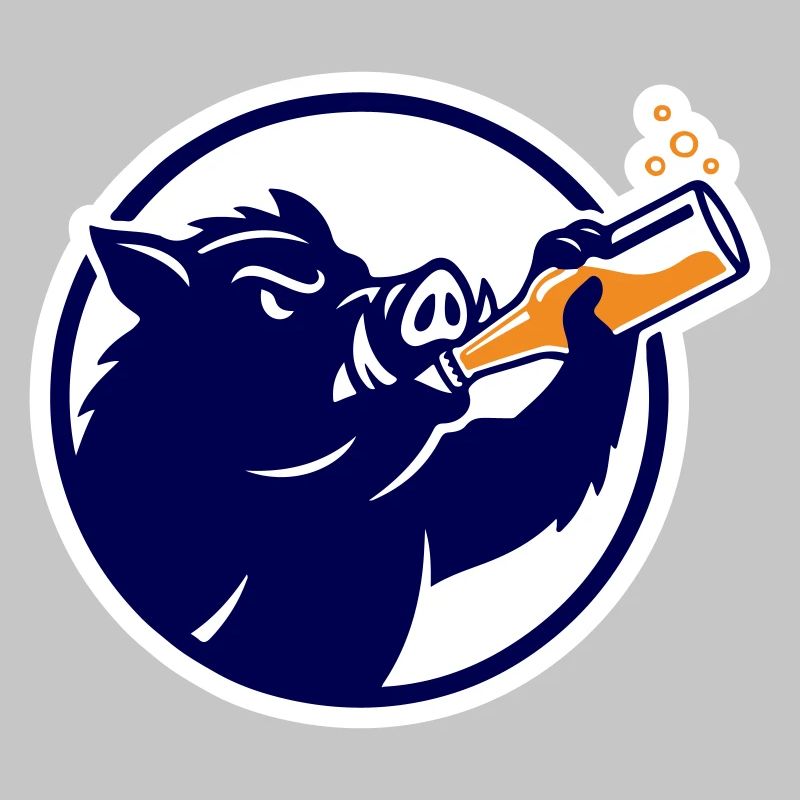 Warrior Boar Drinking Beer