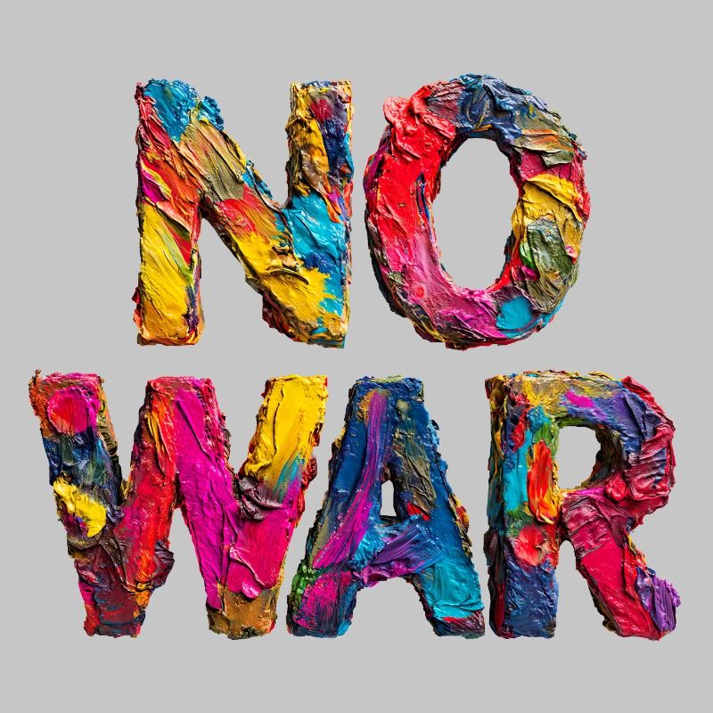 No War Farbstarkes Statement