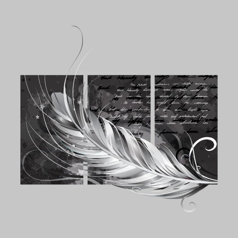 Feder-Triptychon