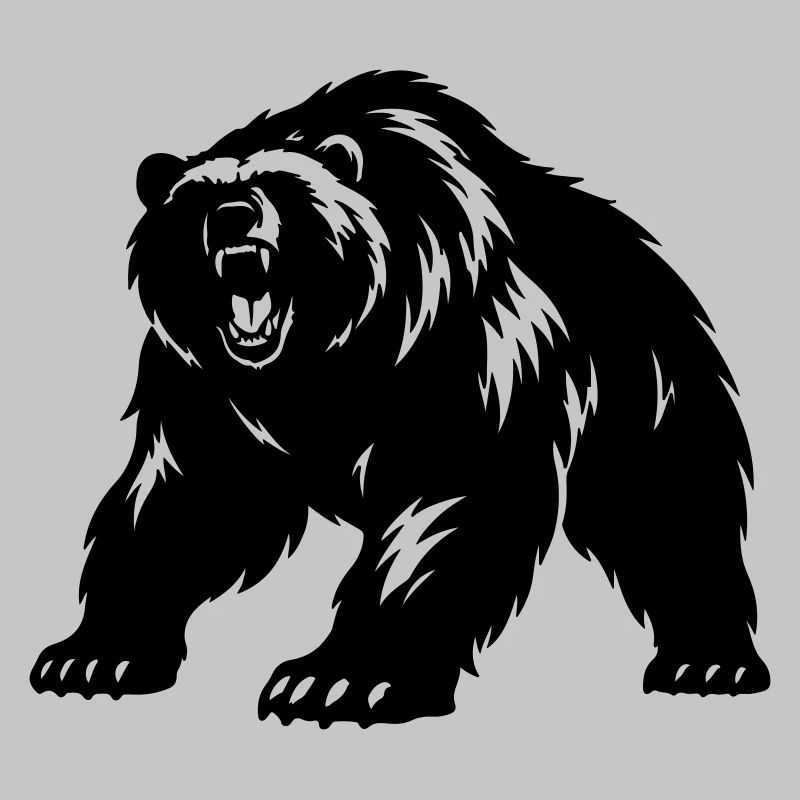 Grizzly Bear Silhouette