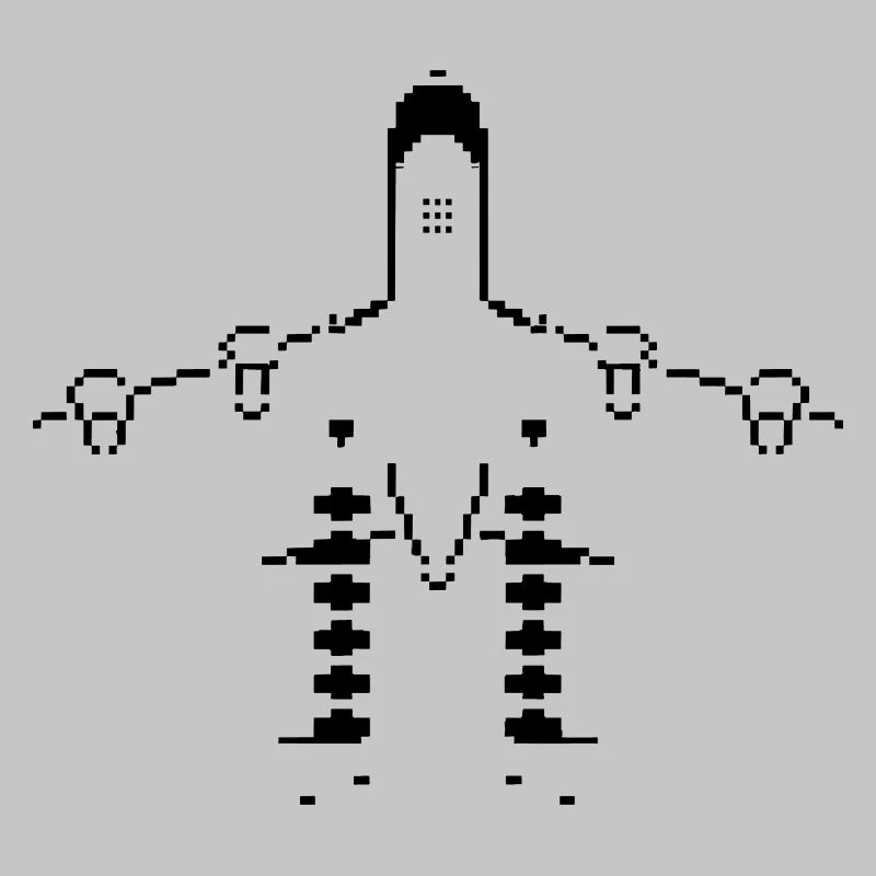 Flugzeug Pixel Kunst